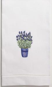 Lavender刺繍Linenバスタオル - Product Image 2