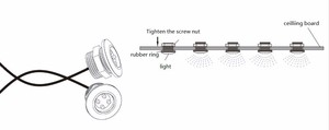 Hot Selling WST-1311-4 Swimming Pool Decorative Lights CE ROHS IP68 Certified ABS Material for Hotels - Product Image 2
