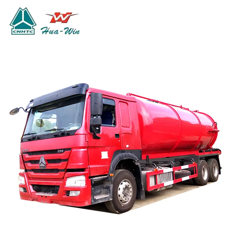 SINOTRUK HOWO 6X4 канализационный грузовик, вакуумное всасывание и саморазгрузка, 15000 литров