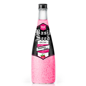 ליהנות 100% טהור מיץ 330ml ספק בזיליקום זרעי לשתות עם טעם פטל סיטונאי