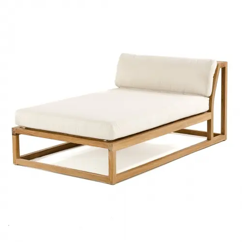 Chaise bon marché canapé-lit jardin canapé ensemble 1 ensemble gain de place mobilier d'extérieur tissu bois teck solide salon pouf extérieur 5 cm