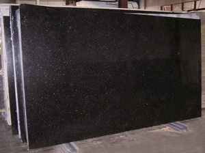 Modern tasarım siyah galaksi desenli granit döşeme cilalı yüzey Finish açık mutfak banyo oturma odası zemin büyük blok döşeme