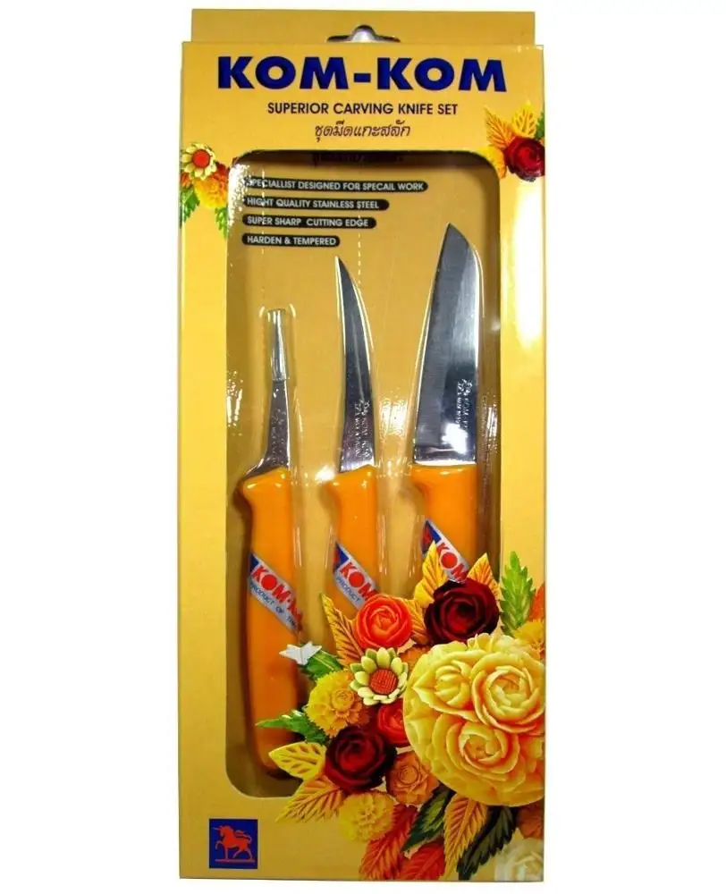 Kom Kom Obsts chnitz messer Set - Thai Gemüse Obst Schnitz messer