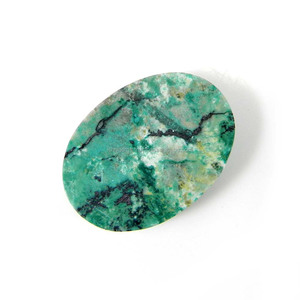 <span class=keywords><strong>Sonora</strong></span> dendritik akik 22x16mm Oval Cabochon 17.00 Cts yeşil doğal metafiziksel taş