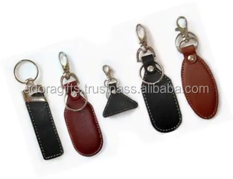سلسلة مفاتيح جلدية تذكارية جذابة/حامل مفتاح خزانة عصرية/هدايا الشركات حامل مفتاح فريد