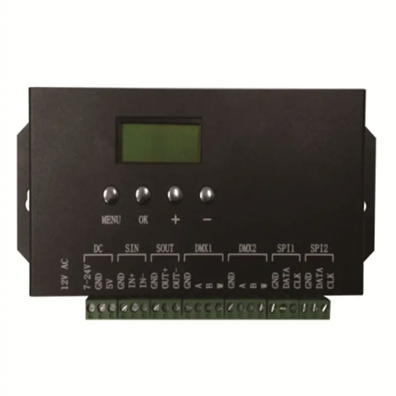 CE RoHS genehmigt 2 port DMX 512 licht RGB LED controller