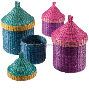Yüksek kalite en çok satan çevre dostu Set 2 seagrass sepetleri seagrass kutuları Vietnam - Product Image 1