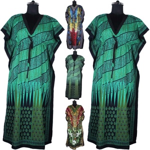 KFCL005 Gaun Pantai Kaftan Wanita, Pakaian Pantai Pantai Hawaii, Gaun Wanita