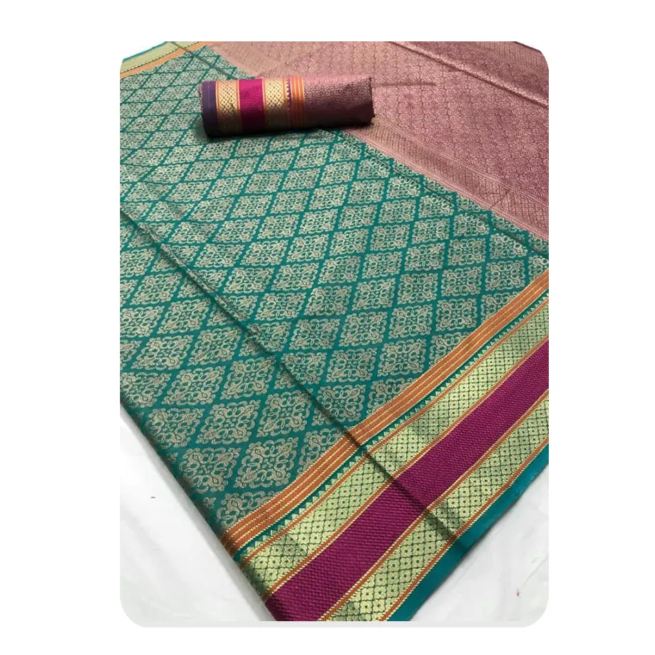 Indian Silk Cotton Handloom Saree