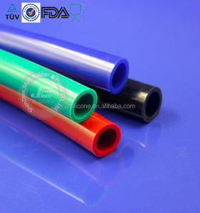 2018 מזון כיתה גבוהה טמפרטורת חלול Extruded צבעוני סיליקון גומי צינור צינור