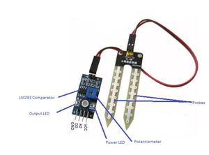 Saída Analógica Taidacent Potenciômetro Digital Lm393 Módulo Sensor de Umidade Sonda Umidade do Solo para Rega Plantas