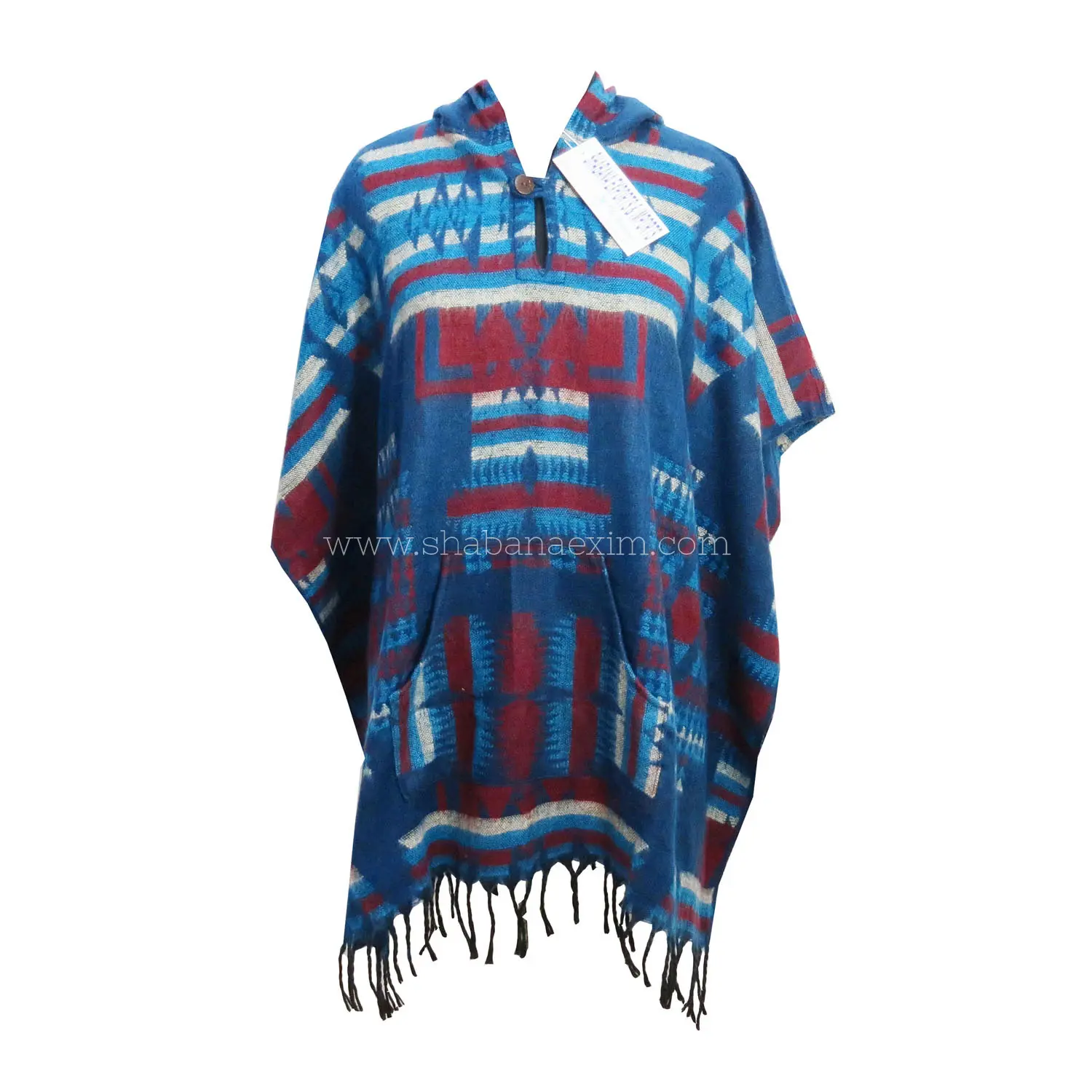 Pull-over poncho en laine tricoté à franges pour femmes, long design, à la mode, câble, offre spéciale