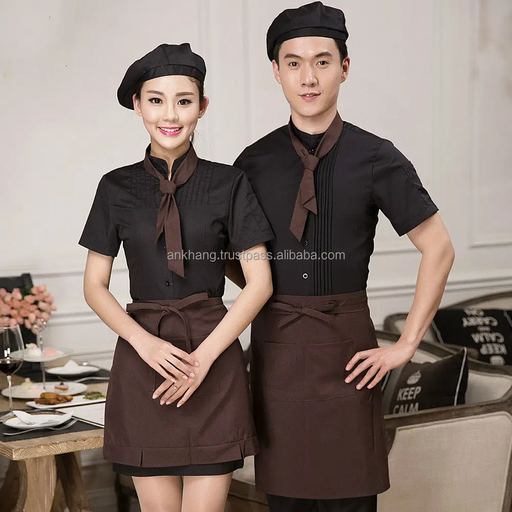 Uniforme de Restaurant pour serveur et serveuse