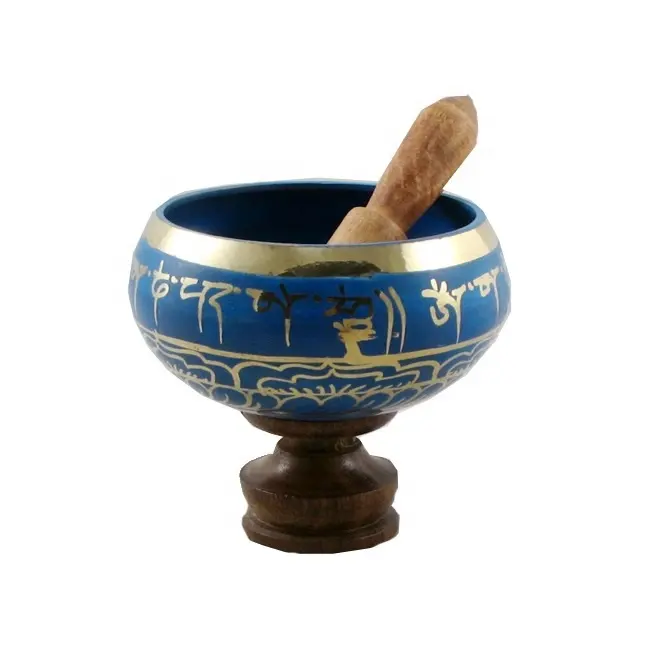 Тибетские поющие чаши-5 дюймов медитация чаша изделие представляет собой старый стиль латунь покрытие, которое делает эту Коллекционная a
