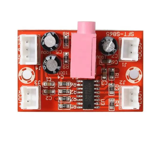 Taidacent mini amplificador de áudio, 2.2w, estéreo 2x3w 5v lm4863, canal duplo, placa amplificadora de áudio hifi