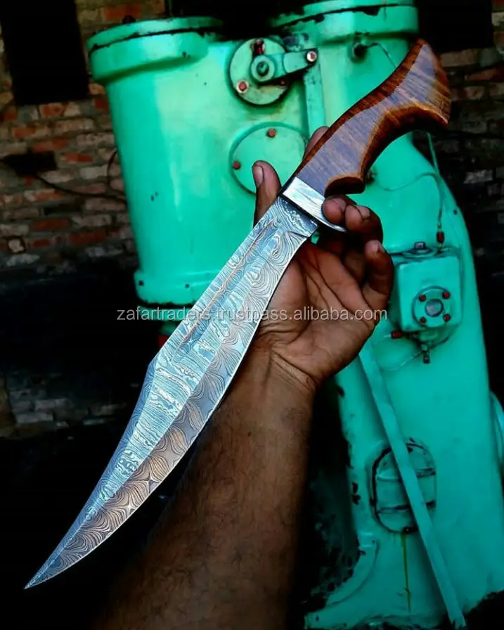 Özel el yapımı 1095 çelik şam Knife bıçak gülağacı kolu deri kılıf ile noel hediyesi bıçak