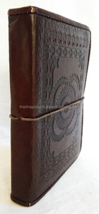 Handmade Vintage Leather Journal <strong>New</strong> Pattern Embossed Design in Tan Color, Premium Quality Diary for <strong>Writing</strong> and Note-taking - Product Image 4