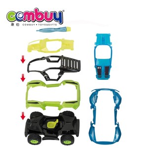 压铸模型设置合金 DIY 金属自组装玩具车 - Product Image 3