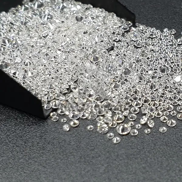 Blanco H I Color Natural 1,7 a 2,7 MM VS pureza Diamante Suelto Melee corte redondo diamantes pulidos del fabricante