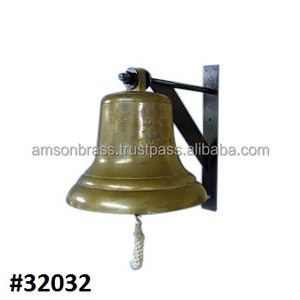 Fancy Beautiful Brass Church Bell Metal Bell Decorative Swinging Bell Craft for Christmas Decoration &amp; Home Decor - Product Image 1
