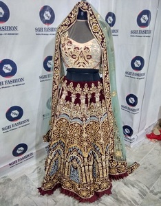 ใหม่แต่งงานอินเดีย Brida Lehanga Choli 2019 - Product Image 2