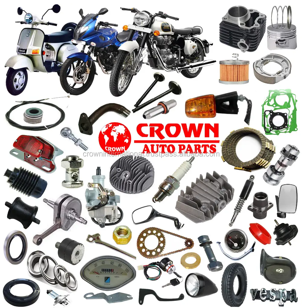 Bajaj moteur avant FE 3 Ports 5 Ports Moteur pièces de rechange Bloc-cylindres Modifié Piston Anneaux Vilebrequin Collecteur