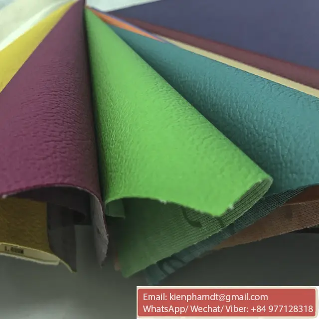 Cuero sintético de PVC para tapicería de Vietnam