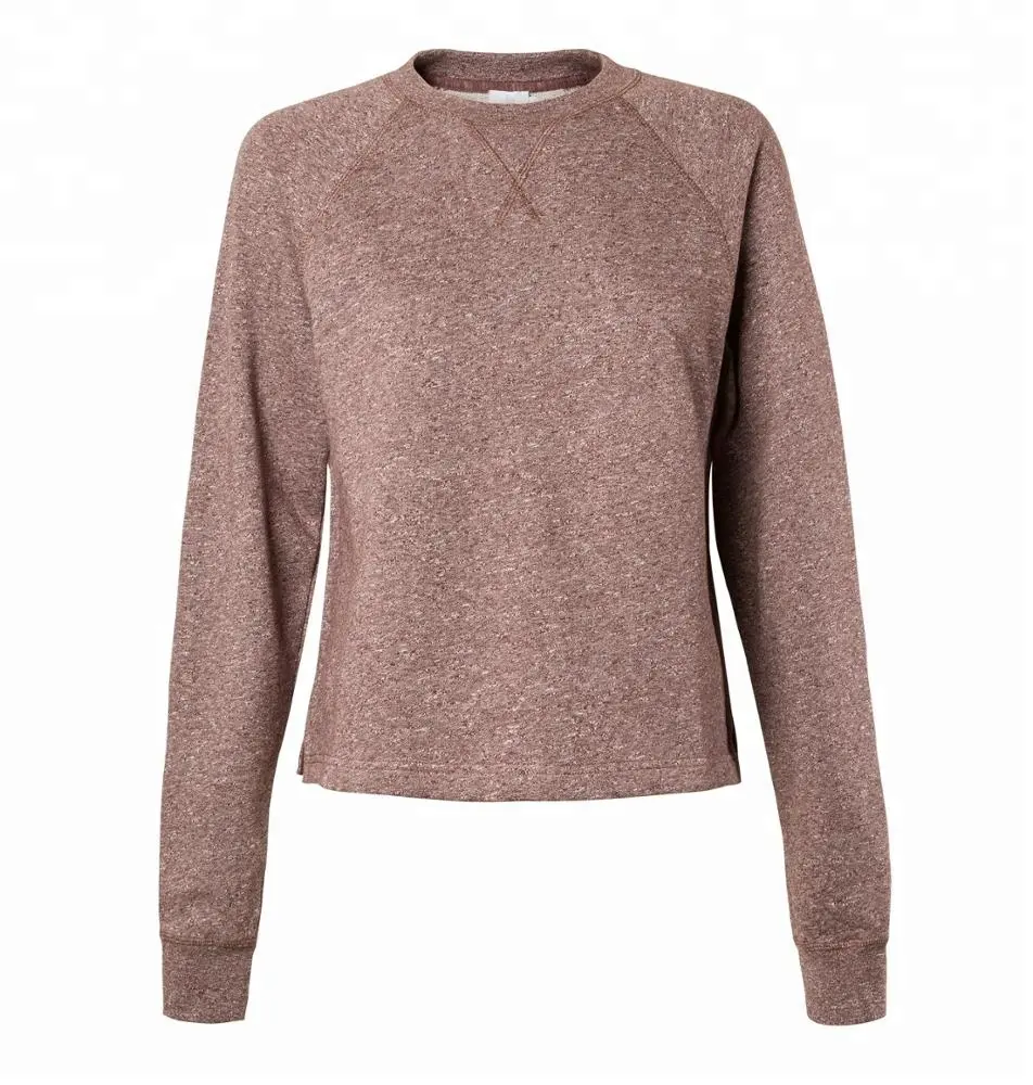 Damen individuelle Sublimation 100 % Baumwolle Sweatshirt Fleece Pullover Mantel Sweatshirts OEM-Service lang Winter bedruckt gestrickt