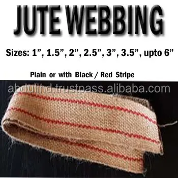 JUTE WEBBING HESSIAN WEBBING 1" 1.5", 2", 3", 3.5" inch JUTE TAPE & JUTE HESSIAN CLOTH for sofa chair upholstery Jute strap