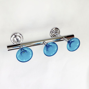 Elegant <strong>Blue</strong> <strong>Color</strong> Trumpet Shape Wall Mounted <strong>3</strong> <strong>Hooks</strong>