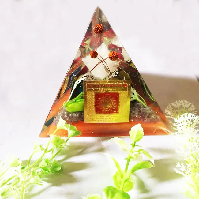 Ultimo Chakra Orgone nuova piramide curativa guarigione di cristallo all'ingrosso inciso Usui Reiki simboli pietra preziosa pietra preziosa di energia positiva