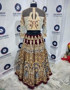 ใหม่แต่งงานอินเดีย Brida Lehanga Choli 2019 - Product Image 3