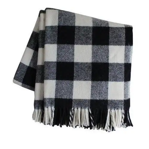 Hot Trend ing Buffalo Check Muster Wolldecken/Plaid aus 80% Wolle für Picknick Sofa Throw Camping Bush craft Outdoor