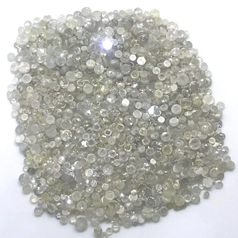 Natürliche runde gemischte Farbe eisige Diamanten vom indischen Hersteller