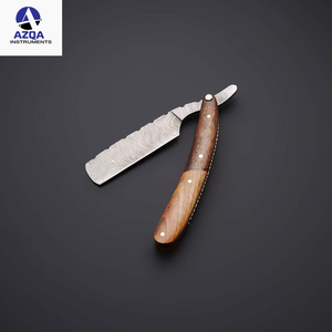 <strong>Fancy</strong> Bone Handle Barber Damascus <strong>sharp</strong> Blade Shaving Razors Damascus Steel Straight Razor Cut Throat Barber Salon Shaving Razor