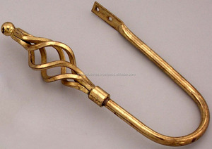 OMG ngành công nghiệp rắn brass Rèm <span class=keywords><strong>Rosette</strong></span> Rèm holdbacks Rèm Tieback móc lá phong cách - Product Image 2