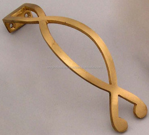 OMG ngành công nghiệp rắn brass Rèm <span class=keywords><strong>Rosette</strong></span> Rèm holdbacks Rèm Tieback móc lá phong cách - Product Image 1