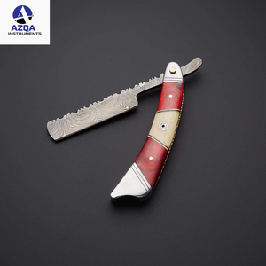 <strong>Fancy</strong> Bone Handle Barber Damascus <strong>sharp</strong> Blade Shaving Razors Damascus Steel Straight Razor Cut Throat Barber Salon Shaving Razor