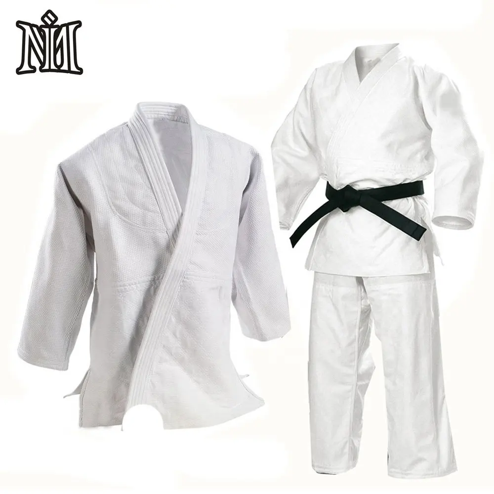 Traje de uniforme de artes marciales, Judo, estudiante, kárate, Gi, con cinturón