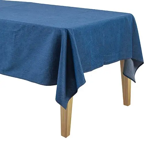 Denim Cotton Blue Table Covers Cloth For Dining Table Denim Table covers