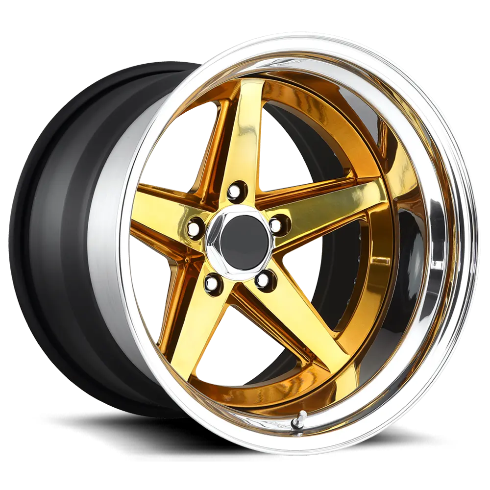 Kipardo Goud Over Polish 17 Inch Lichtmetalen Velgen, Aanpasbare Diepe Concave Gesmeed Aluminium Wielen Voor Auto