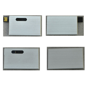 酷 USB 2.0 闪存驱动器金属名片信用卡银行卡大小形状钥匙信用记忆棒拇指驱动器 P - Product Image 3