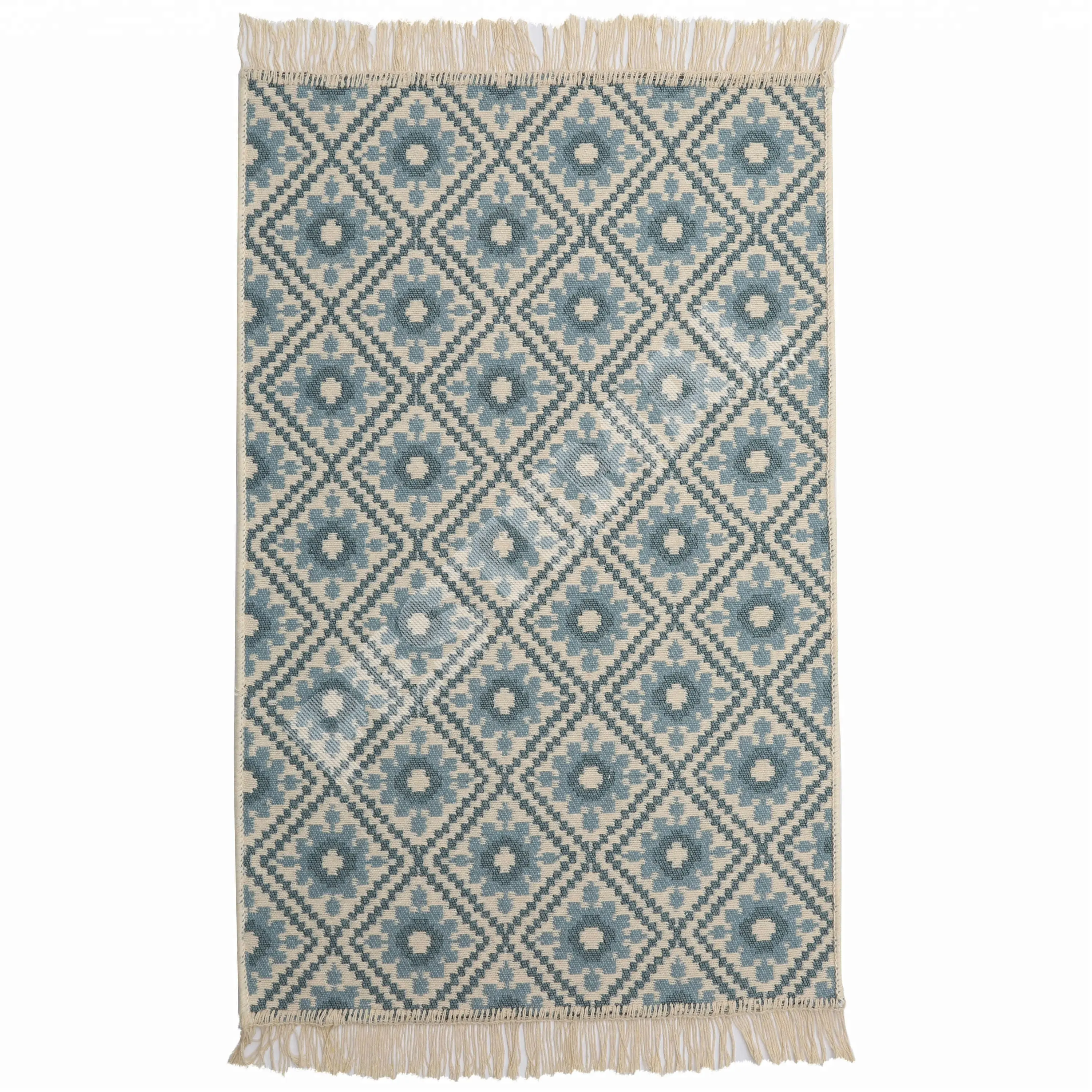 Alfombras y alfombras turcas de tamaño personalizado al por mayor, alfombras persas Kilim 90% acrílico 10% algodón para sala de estar, espacio de Hotel