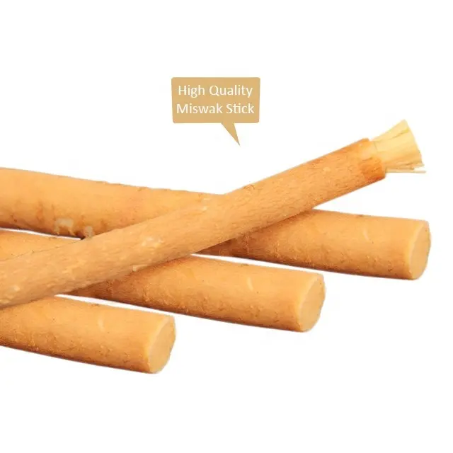 Miswak escova de dente para bebês, escova de dentes natural macia com cerdas naturais