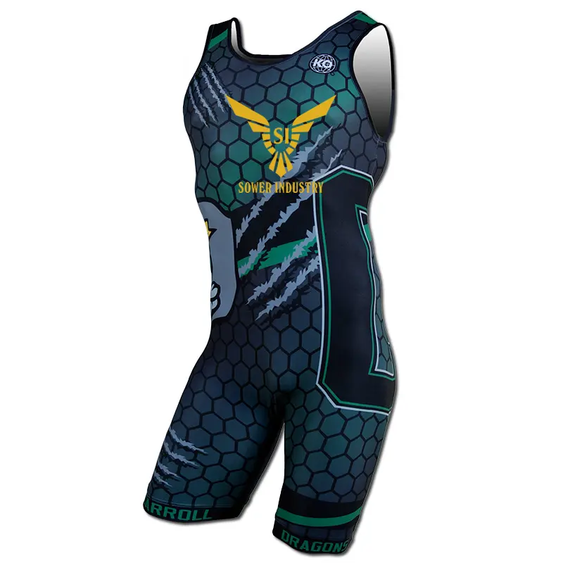 New design sublimation youth wrestling singlets for sale/wrestling clothes Design your own custom wrestling singlet, wrestling c