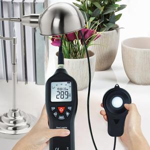 Digital Lux Meter <strong>Light</strong> <strong>Sensor</strong> Tester with Data Logging <strong>Function</strong> 0-200,000 Lux Range Detachable <strong>Sensor</strong> for Cinematography, Etc - Product Image 4