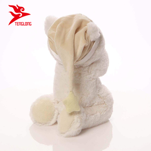 Yeni tasarım dolması beyaz melek peluş dua ayı şapka ile