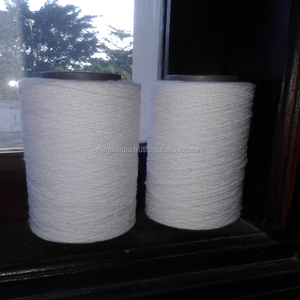 NE 6/1 Eco-Friendly GRS Certified Open-End Recycled Yarn Spun Bleach White for Knitting Gloves and Weaving - Product Image 2