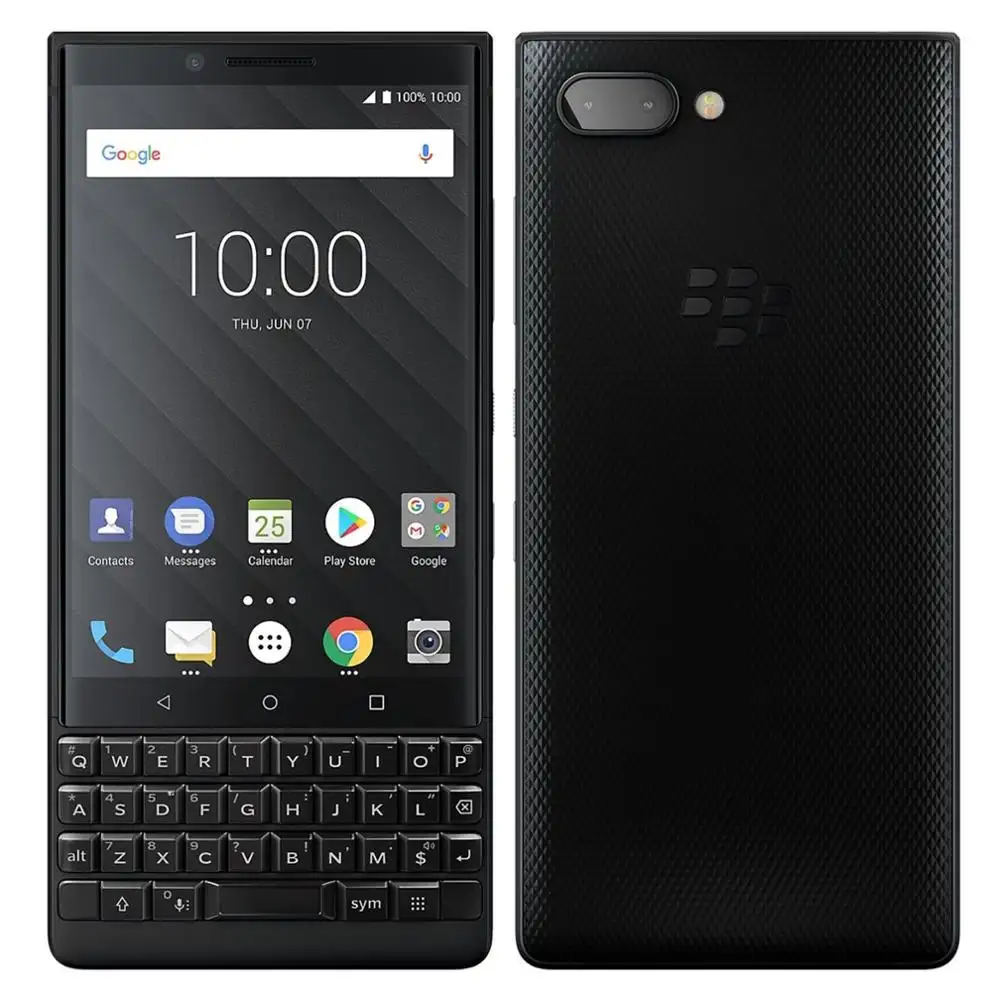 BlackBerry KEY2 Dual Sim 4.5 ''สีดำ Silver 64GB 6GB RAM Android 8.1โทรศัพท์