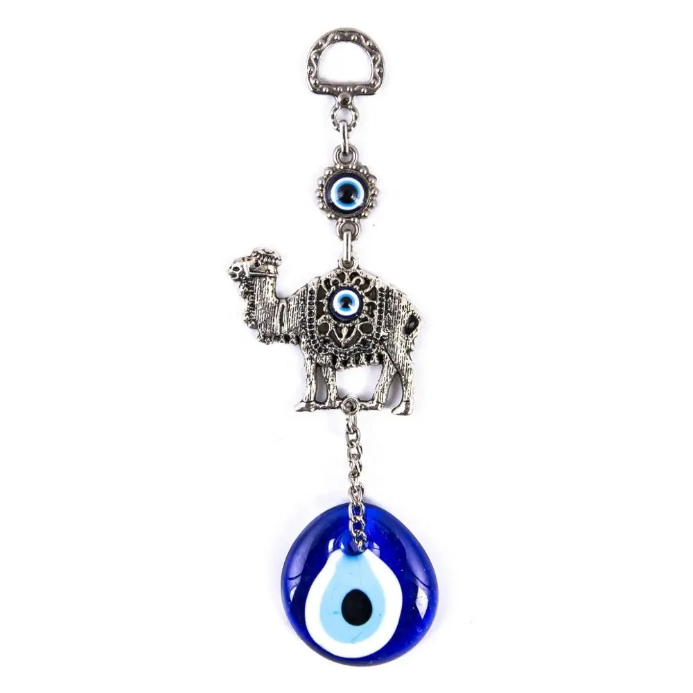Camel Wall Hanging Decoration With Hand made Glass Evil Eye From TURKEY